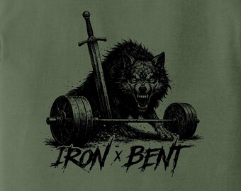 Wolf Barbell Comfort Colors T-shirt | Gym Graphic Tee