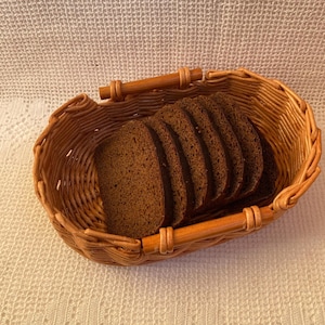 Wicker Tray Oval Wicker Tray with Wooden Handles Berries Basket Wicker Picnic Basket Woven Trays Custom Farmhouse Kitchen