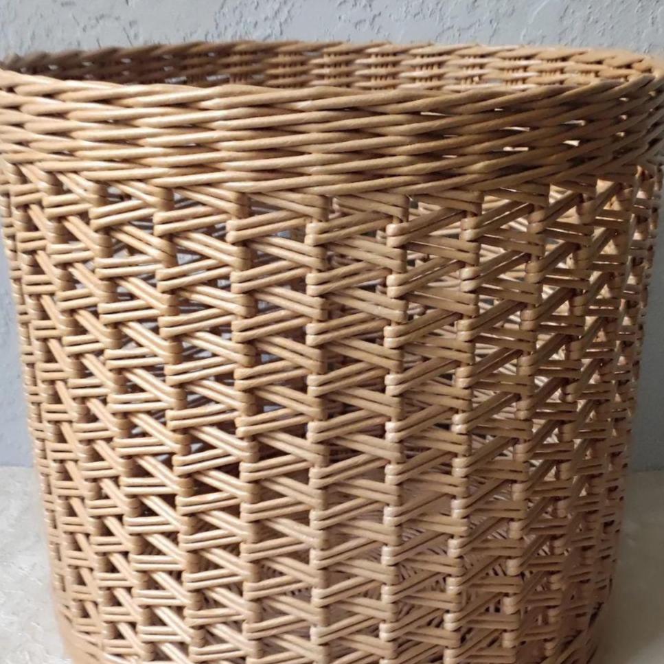 蓋付き籐収納バスケット 14×12; 16×16インチ: バスルーム、裁縫