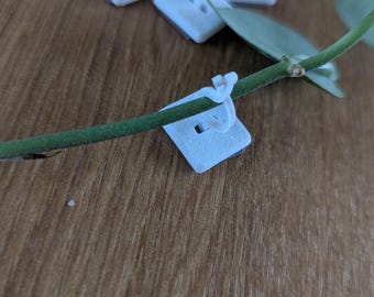 Rankhilfe Wandbefestigung (5er/10er/20er Set) | Pflanzenhalter 3D-Druck | Kletterhilfe Wand für Zimmerpflanzen (7, 12, 17mm)