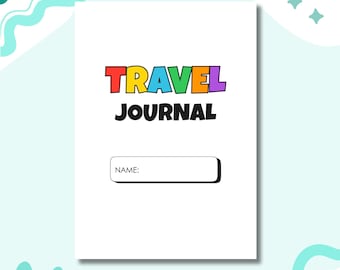 Kids Travel Journal Printable | Activity Book for Children | Kid Journal