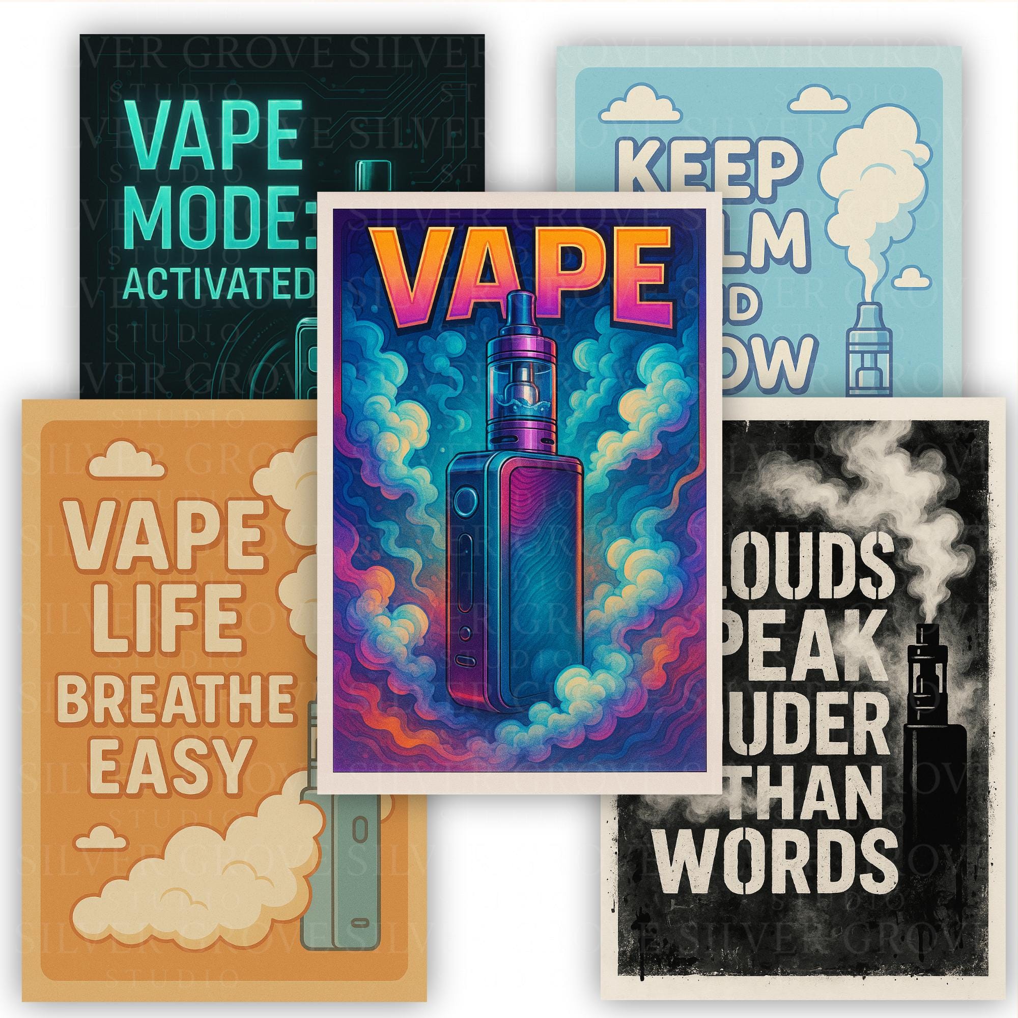 Vape shop decor