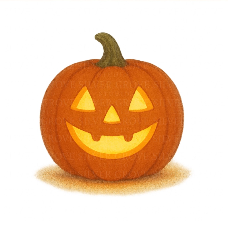 Jack O Lantern Clipart Set, 14 Halloween Pumpkin Faces Pngs, Carved ...