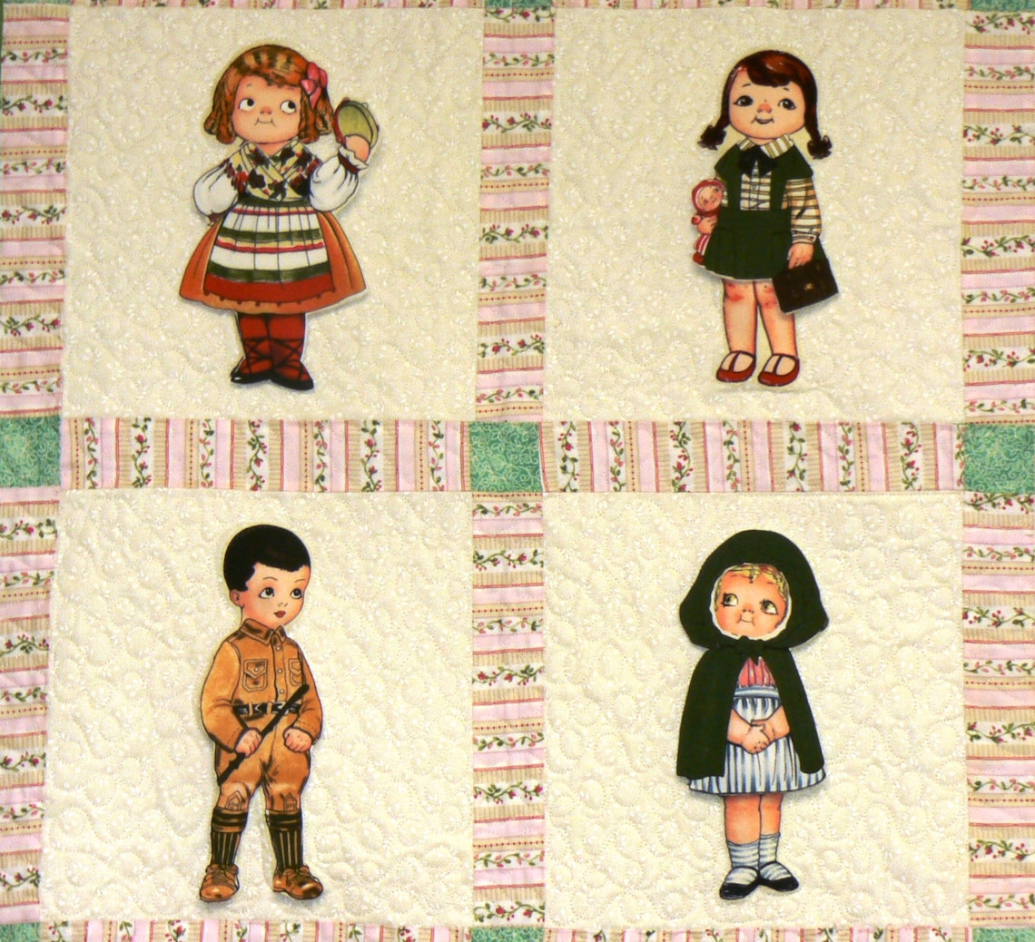 Paper Doll Quilt Etsy