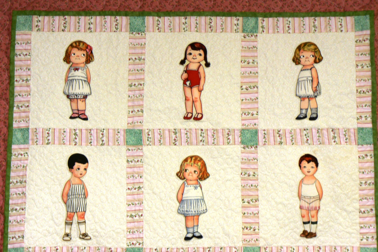 Paper Doll Quilt Etsy