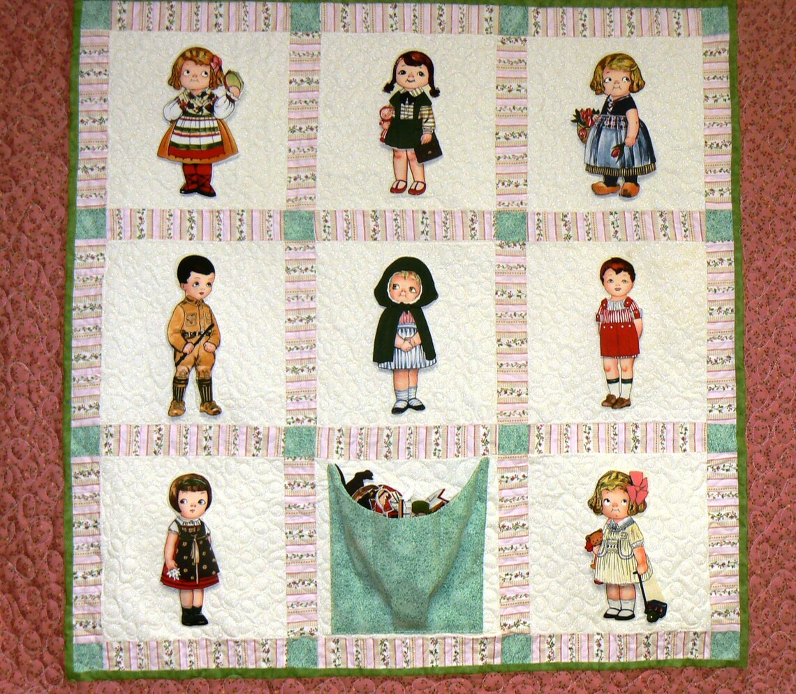 Paper Doll Quilt Etsy