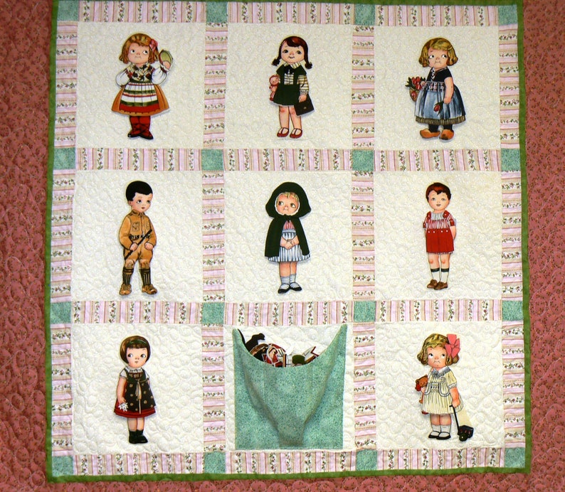 Paper Doll Quilt Etsy