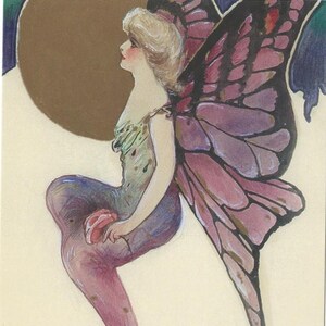 Samuel Schmucker 2004 carte postale papillon filles, BEAUTÉ 98/250 Scrapbooking Scrapbooking cottage déco papillons