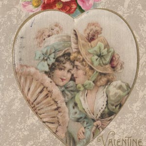 Carte postale en relief Winsch Back 1908, Saint-Valentin, voeux, antiquité, éphémères, maison, chalet, décoration, scrapbooking