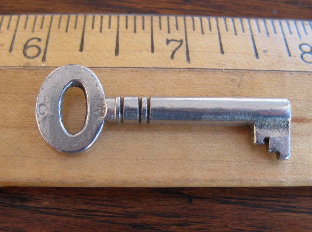 Antique Skeleton Key Hollow Barrel a55 Etsy