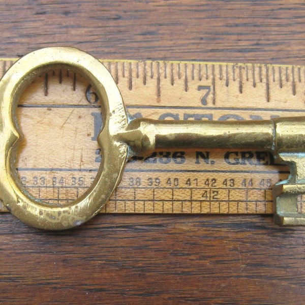 Brass Skeleton Key Etsy