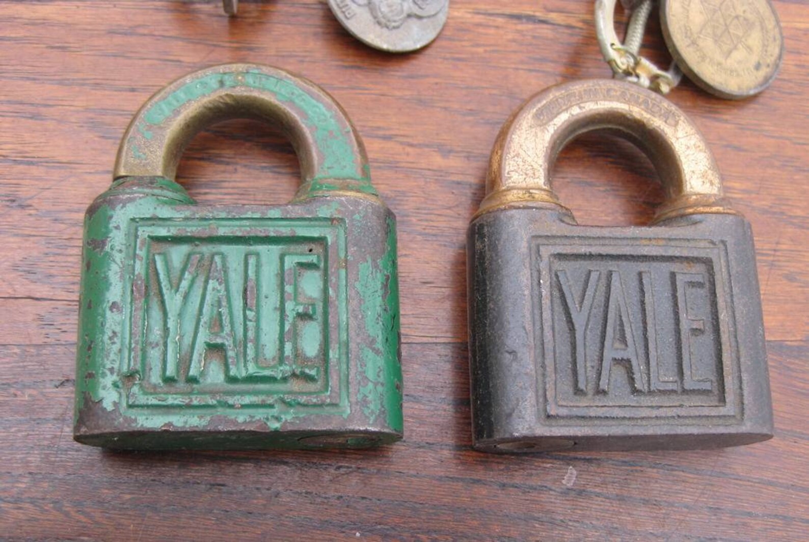 Lot of 4 Antique Yale Locks 2 Have a Key Vintage Padlock | Etsy