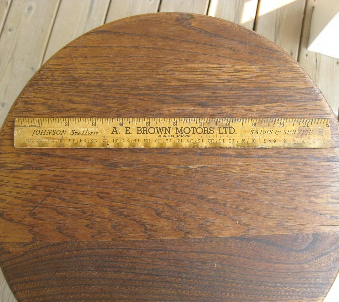 Wood Ruler 12 Johnson Sea-horse Boat Motor AE Brown Motors Ltd Toronto ...