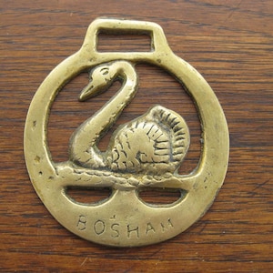Vintage Brass Saddle Harness Bridle Medallions Emblems English