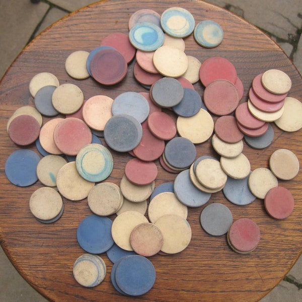 Antique Poker Chip Etsy
