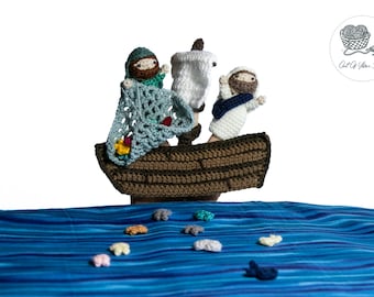 SCHEMA ALL'UNCINETTO La grande cattura di pesci - Amigurumi (pdf, termini USA)