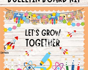 Welcome Back to School Bulletin Board Kit: Classroom Decor (PPT & PDF File)