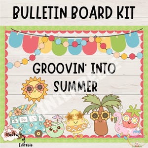 Summer Bulletin Board Kit | Classroom Door Decor | May Decor | End of School Year | Printable | Teacher Resource