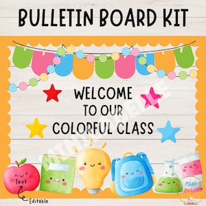 Welcome Back to School Bulletin Board Kit. Welcome Back To School. Classroom Door Decor Classroom Decoration.