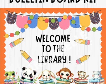 Welcome Back to School Bulletin Board Kit: Classroom Decor (PPT & PDF File)