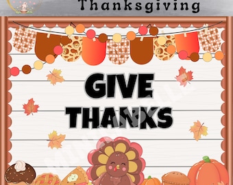 Thanksgiving Bulletin Board Kit, Classroom Decor