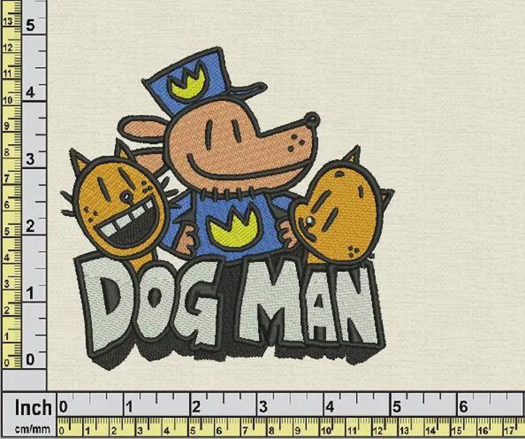 Dog-man Cartoon Embroidery Design, Digital Files, Super Dog Embroidery ...