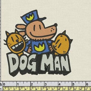 Dog-Man Cartoon Embroidery Design, Digital Files, super Dog Embroidery Design, Machine Embroidery files, instant download