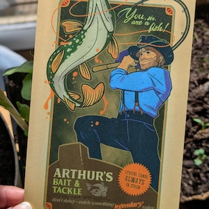 Red Dead Redemption 2 - Cebo y aparejos de Arthur - Lámina artística pequeña