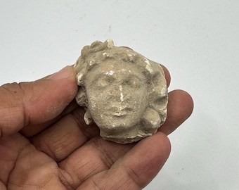 Ancient Gandara Indus Valley Terracotta Human Bust Figure Sculpture