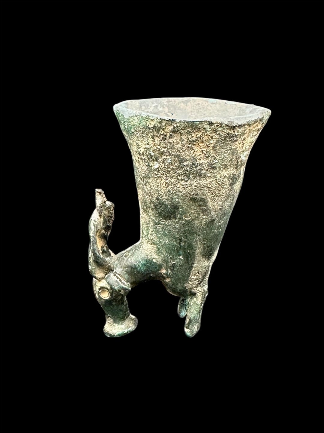 Antique Bronze Animal Rhyton Vase: Rare Ancient Near Eastern Piece - Etsy