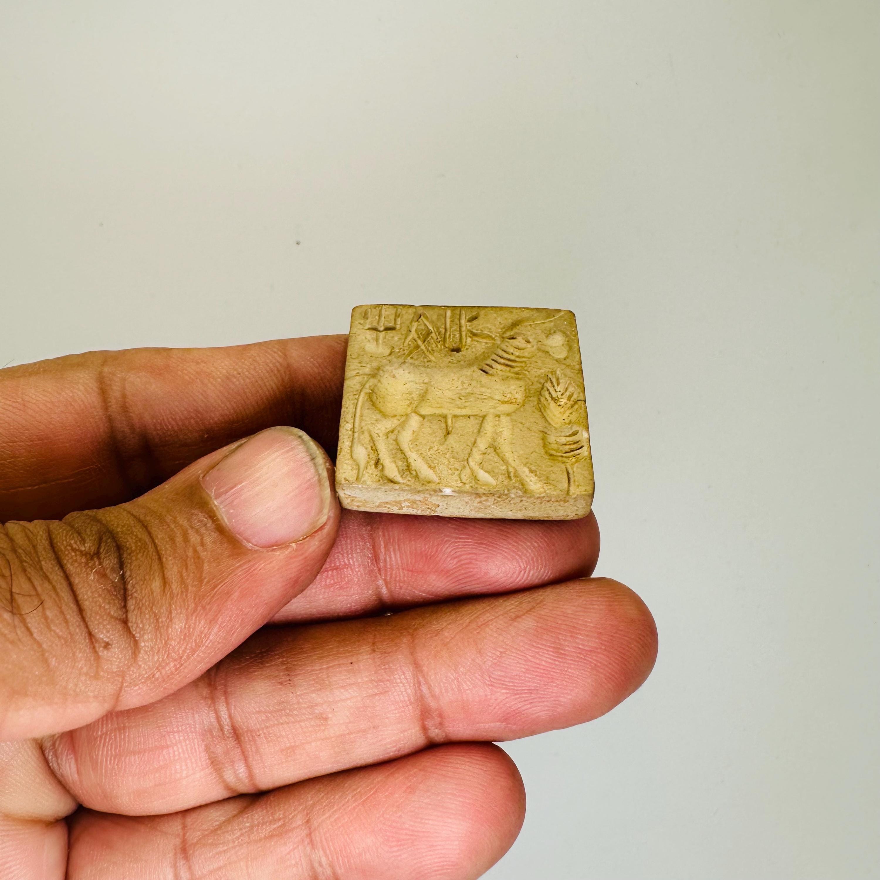 Genuine Indus Valley Unicorn Seal Mohenjo Daro Harappa Limestone