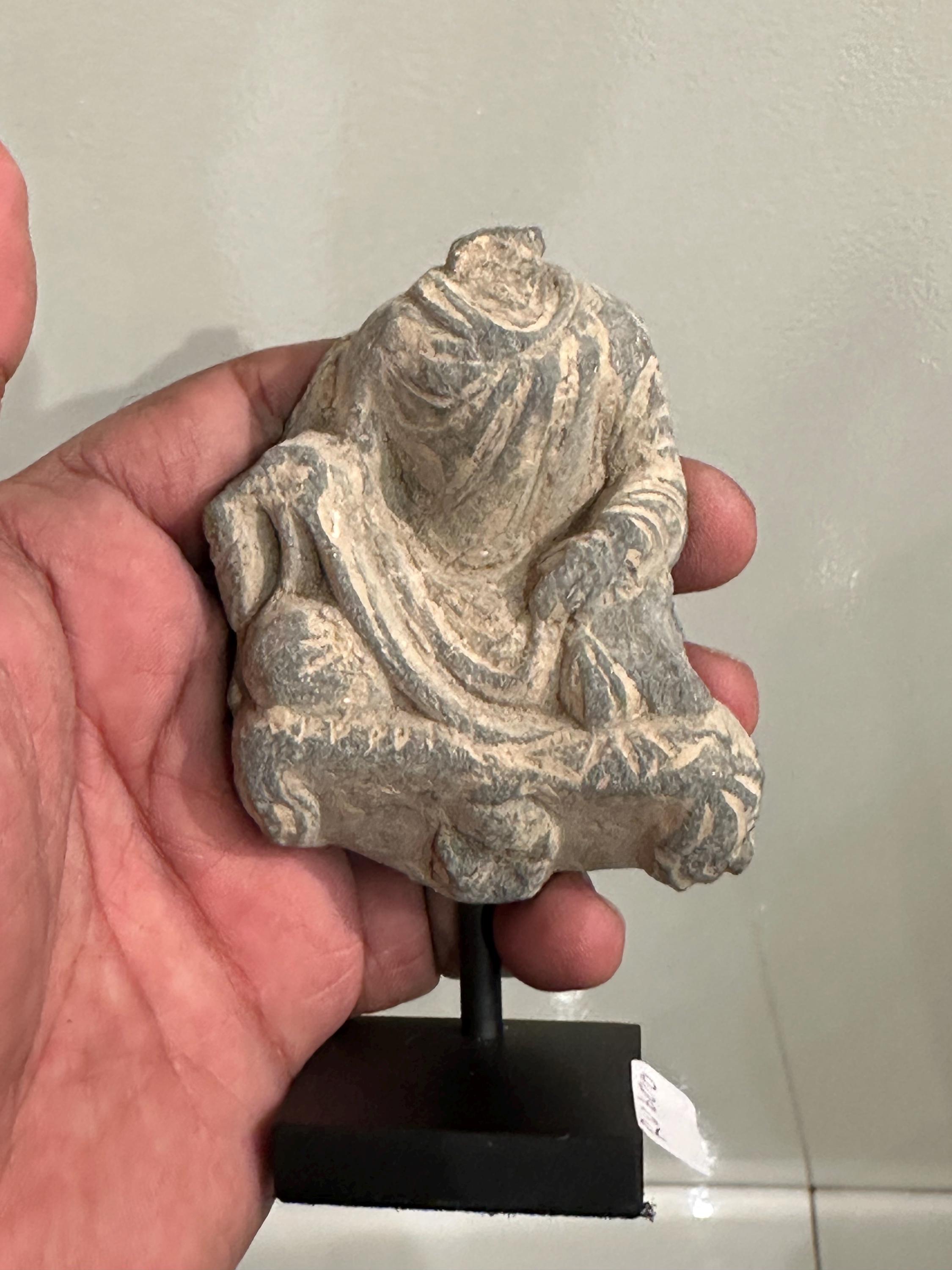 Gandharan Stucco Buddha Headless Figure beautiful