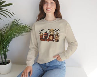 Sudadera con esqueleto de tazas de café: regalo de Halloween para los amantes del café