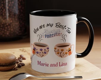 Personalized Best-Tea Mug, Friendship Gift for Her