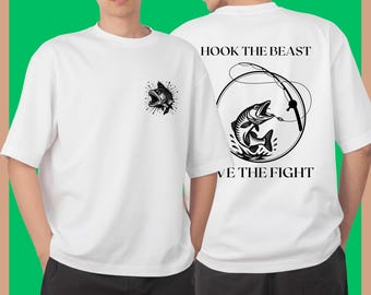 Camiseta de pesca de muskellunge tigre: camiseta gráfica de pez depredador