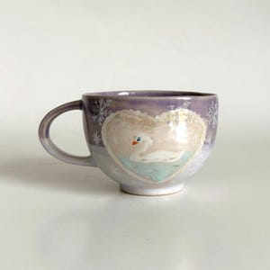 Lavender Pink Ceramic Mug – Handmade Stoneware Coffee & Tea Cup – 270ml / 9.1oz Pottery Mug