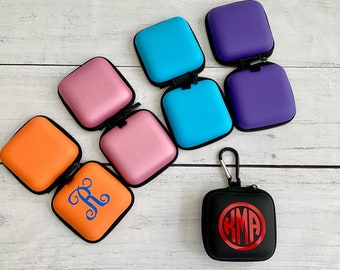 Personalized Ear Bud Case |  Ear Bud Holder |  Ear Buds Case