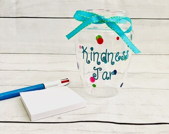 Kindness Jar - Personalized Acrylic Petite Jar - Teacher Gift - Dog Treat Jar - Pup Mom