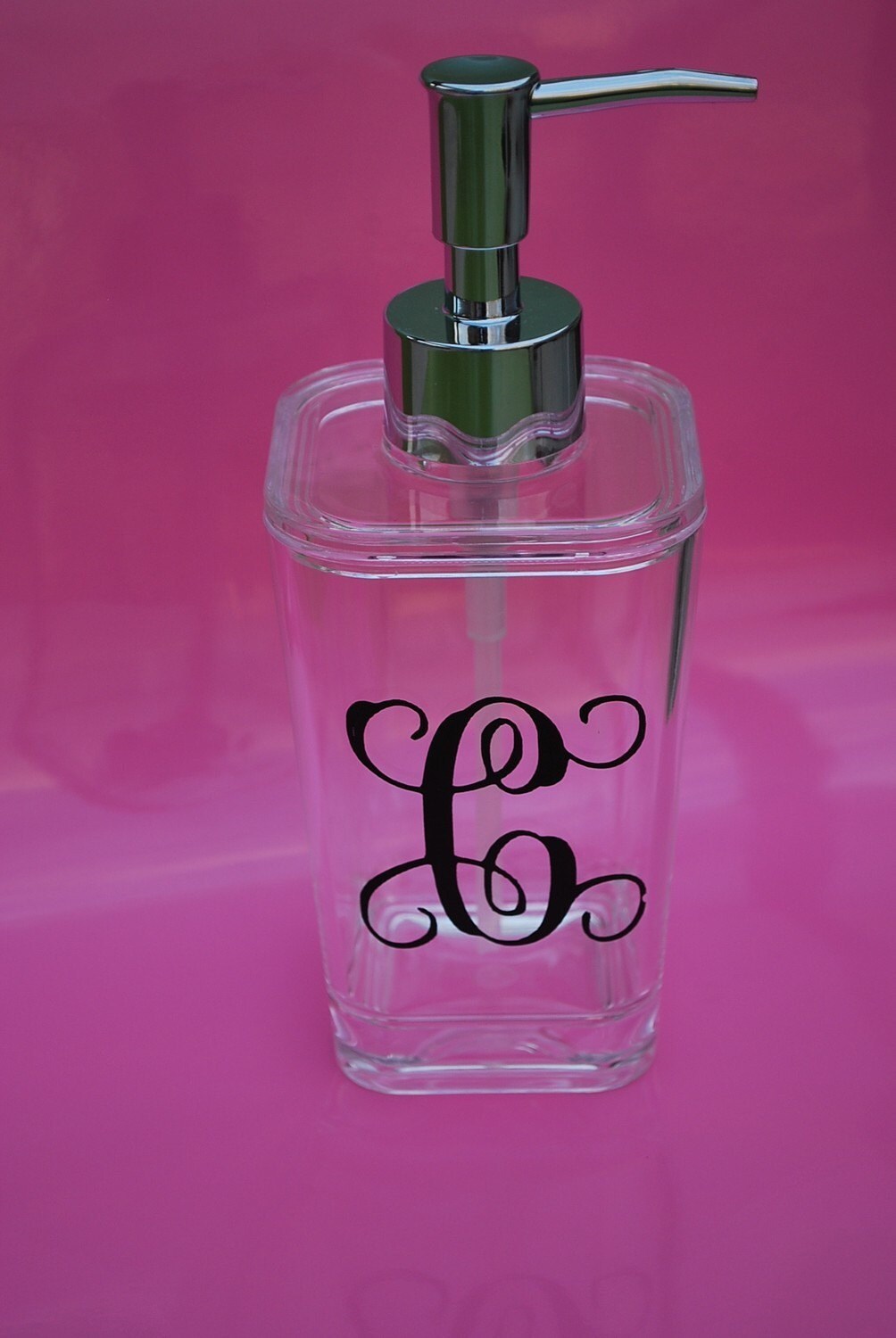 Monogram Soap Dispenser Personalized Lotion Holder Etsy