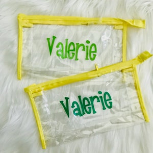 Personalized Clear Cosmetic Bag image 3