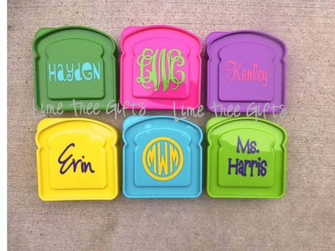 Personalized Sandwich Holder Asst Colors Etsy