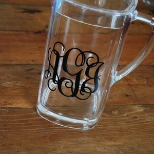 Monogram Pitcher Personalized Acrylic Pitcher image 2