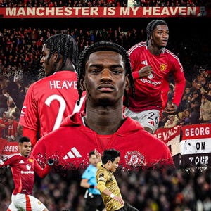 Ayden Heaven - Manchester United - Mobile Wallpaper Graphic - iPhone/Android