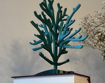 Jewelry Tree Stand with Ring Holders – 3D Printed Jewelry Organizer, Elegant Leaf Base, Gift for Her