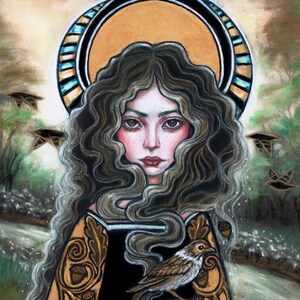 Druantia Fine Art Print Keltische godin door Tammy Wampler