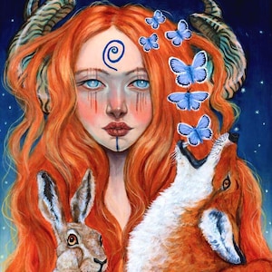 Fedelm Irish faerie goddess Fine Art Print by Tammy Wampler