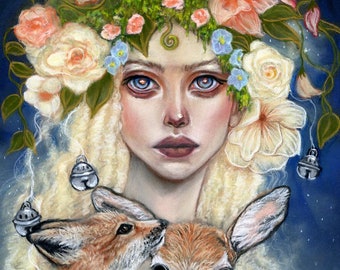 The Queen of Elfame faerie fine art print by Tammy Wampler