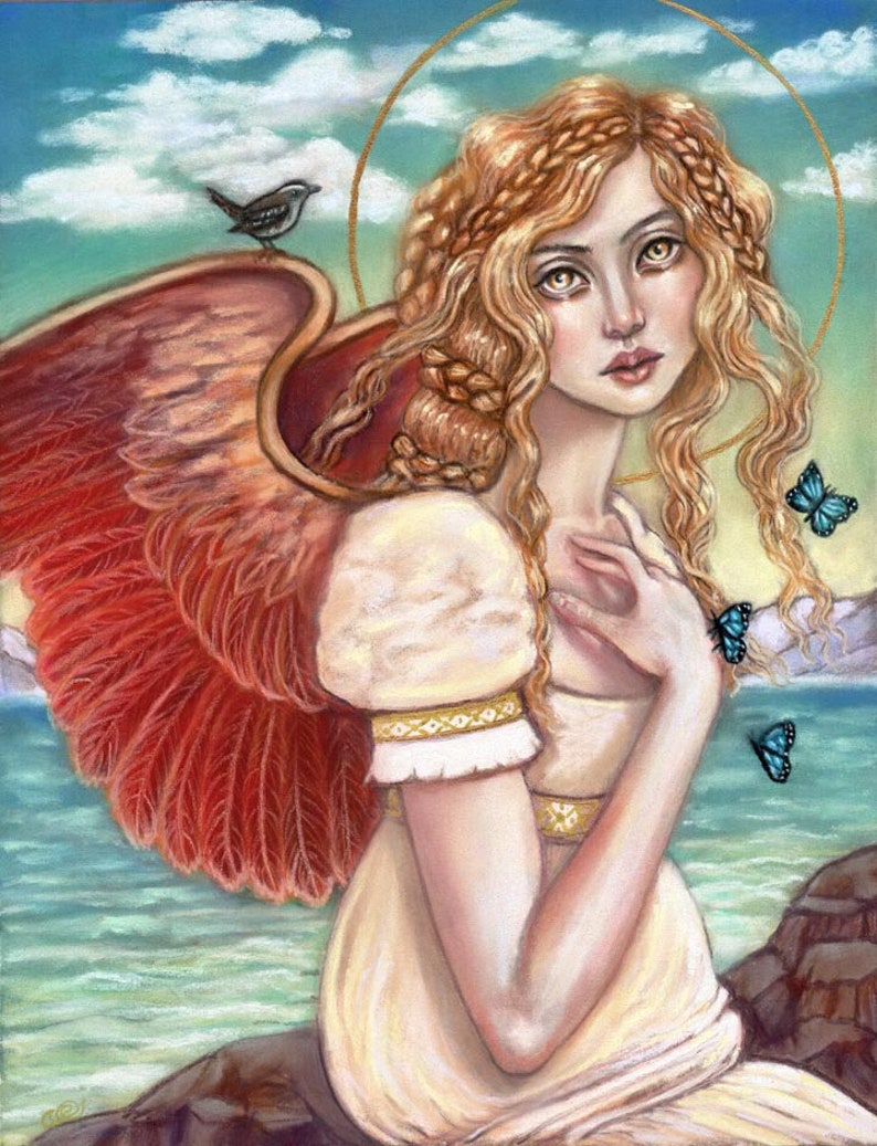 Ambriel angel of May fine art print by Tammy Wampler