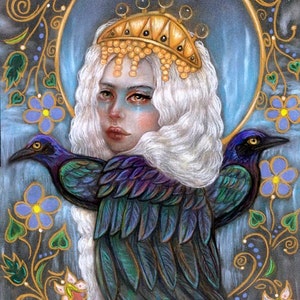 Zaria Slavic goddess harpy 8x10 fine art print