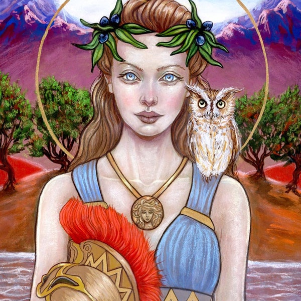 Athena Greek mythology Goddess fine art print by Tammy Wampler